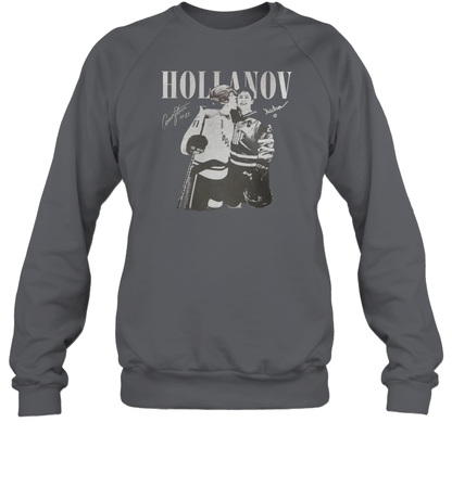 WarningPrint Hollanov Signature Sweatshirt Charcoal Apparel