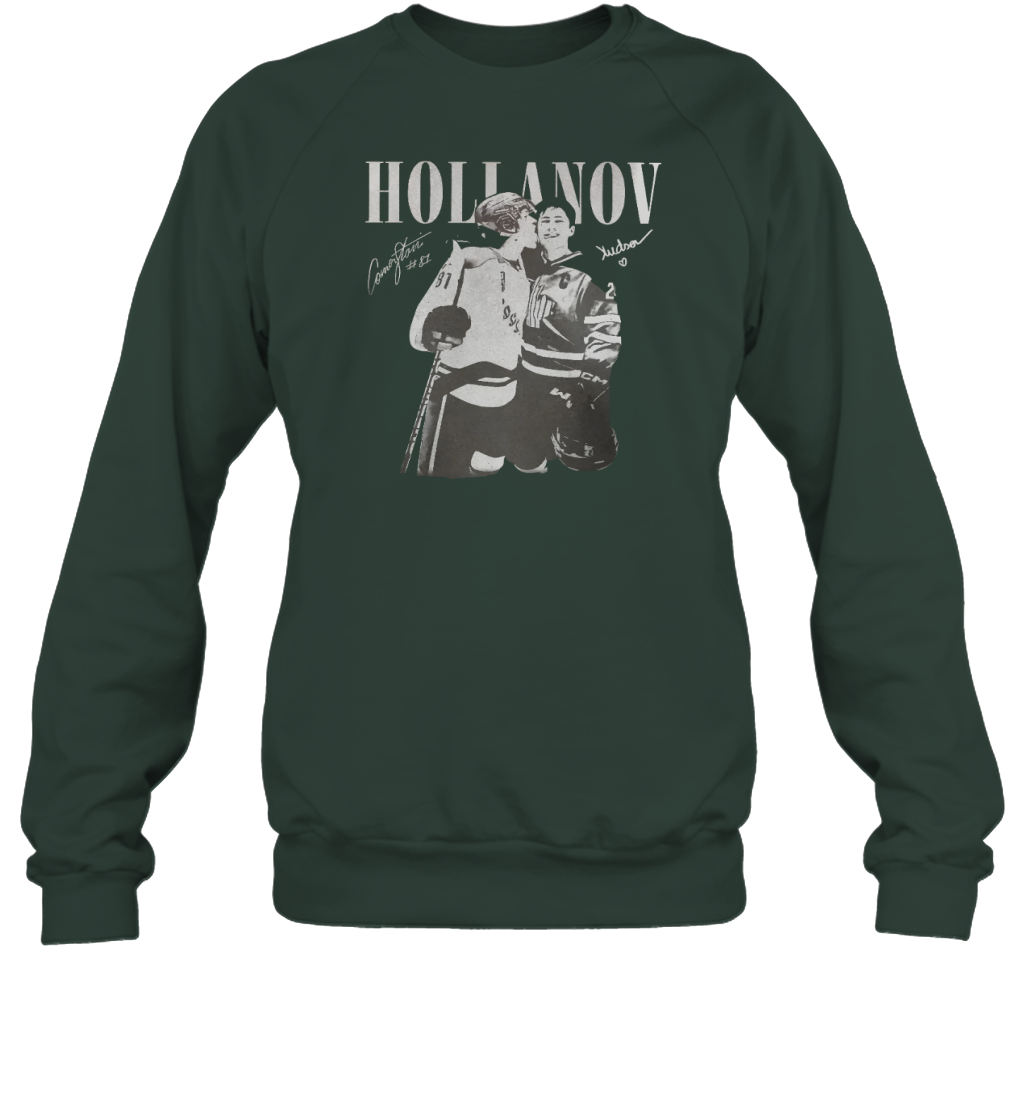 WarningPrint Hollanov Signature Sweatshirt Forest Apparel
