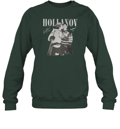 WarningPrint Hollanov Signature Sweatshirt Forest Apparel