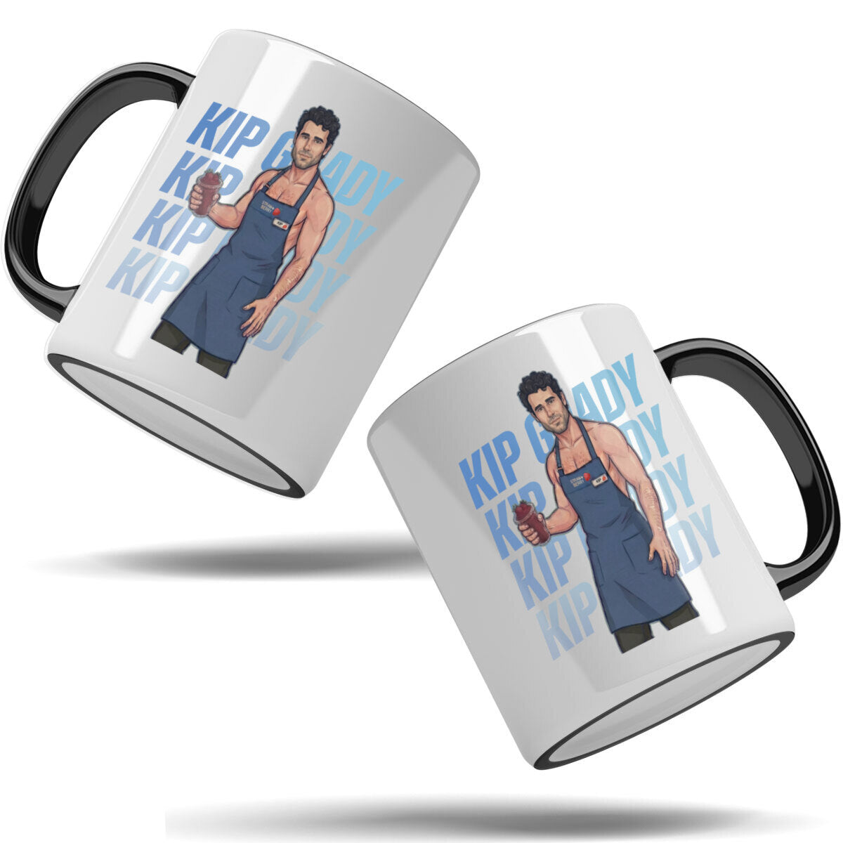 WarningPrint Gay Hockey Captain Mug Kip Accent Mug 11oz Black Mug