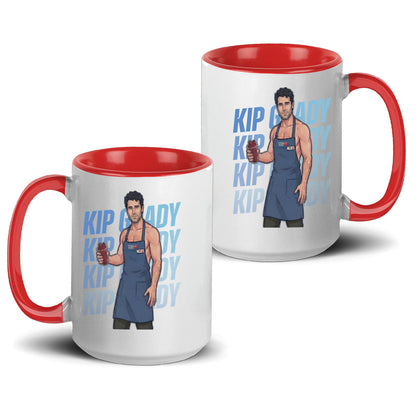 WarningPrint Gay Hockey Captain Mug Kip Accent Mug 15oz Red Mug