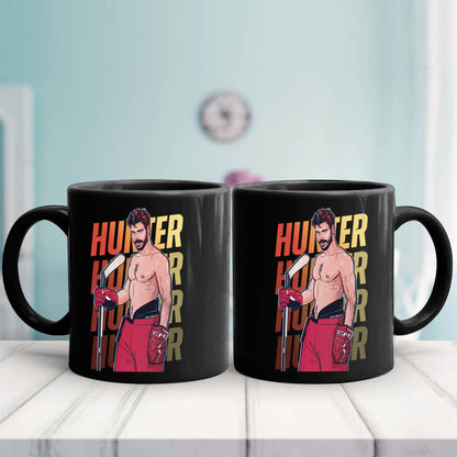 WarningPrint Gay Heated Hockey Mug Mug