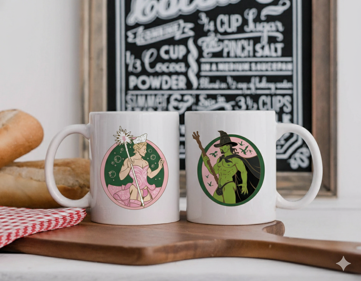 WarningPrint Gay Wicked Mug