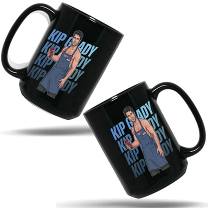 WarningPrint Gay Heated Hockey Mug Kip Ceramic Mug 15oz Black Mug