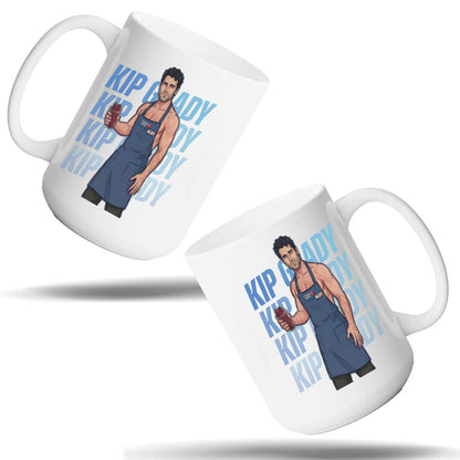 WarningPrint Gay Heated Hockey Mug Kip Ceramic Mug 15oz White Mug
