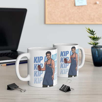 WarningPrint Gay Heated Hockey Mug Kip Ceramic Mug 11oz White Mug