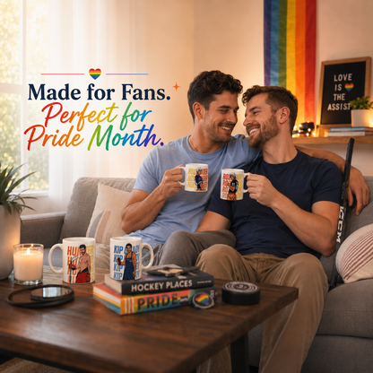 WarningPrint Gay Heated Hockey Mug Mug