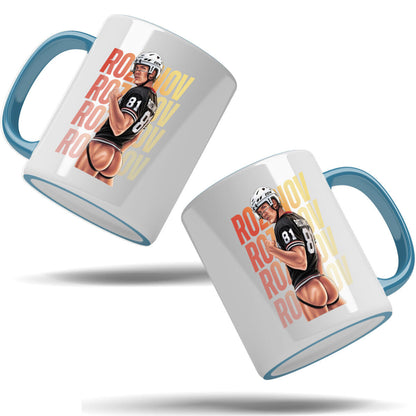 WarningPrint Gay Heated Hockey Mug Rozanov Accent Mug 11oz Light Blue Mug
