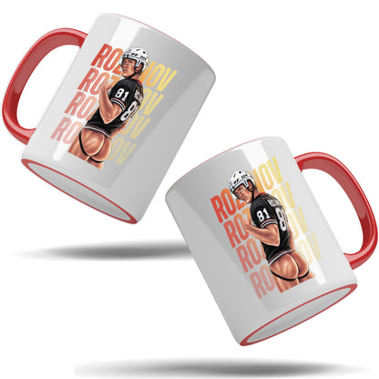 WarningPrint Gay Heated Hockey Mug Rozanov Accent Mug 11oz Red Mug