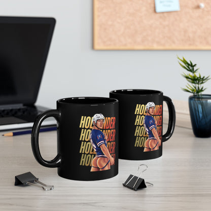 WarningPrint Gay Heated Hockey Mug Hollander Ceramic Mug 11oz Black Mug