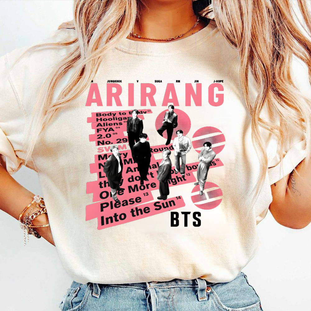 BurgerPrints Bangtan Members Arirang Tracklist Apparel