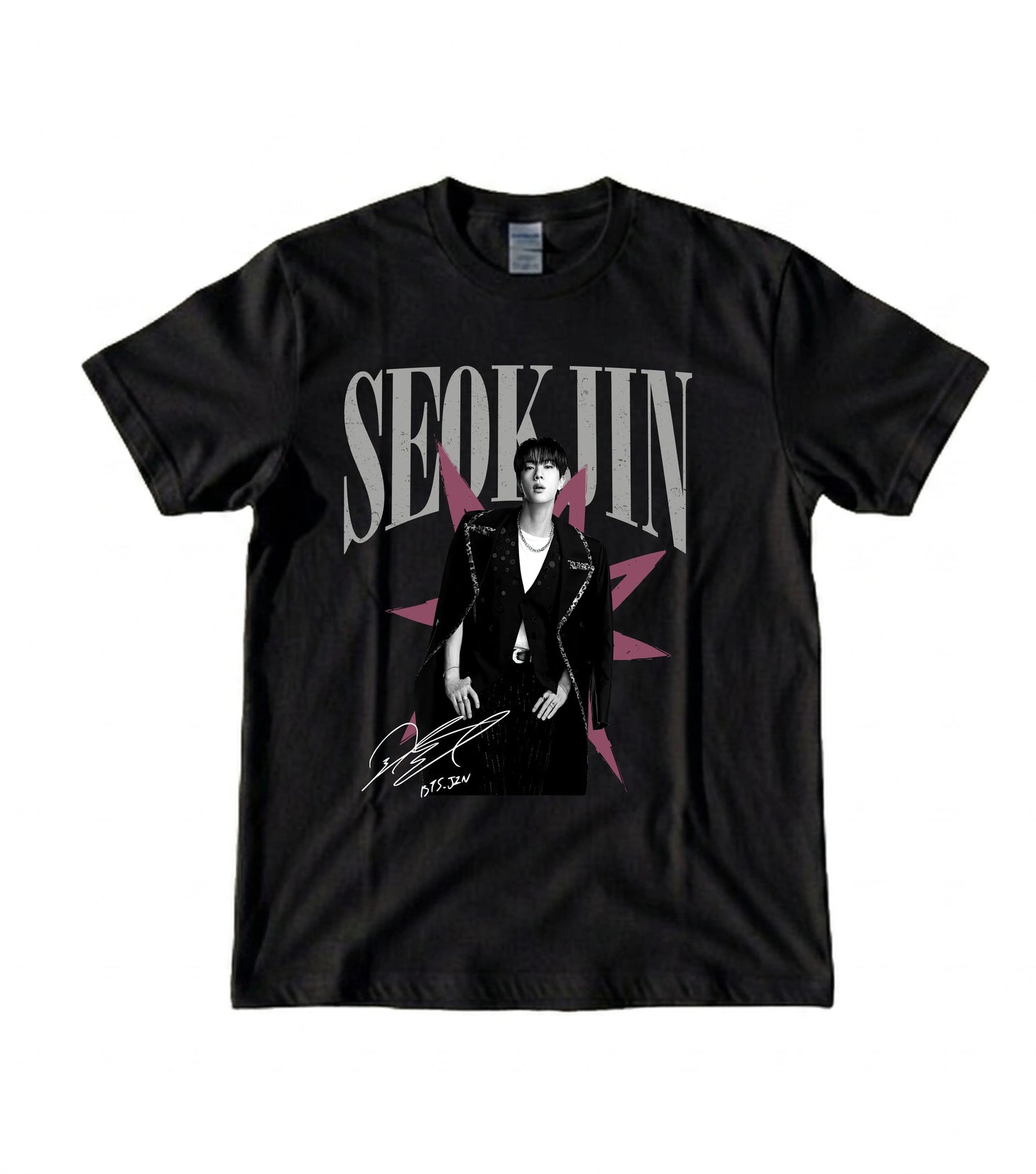 BurgerPrints Bangtan Members Signature Seokjin Apparel