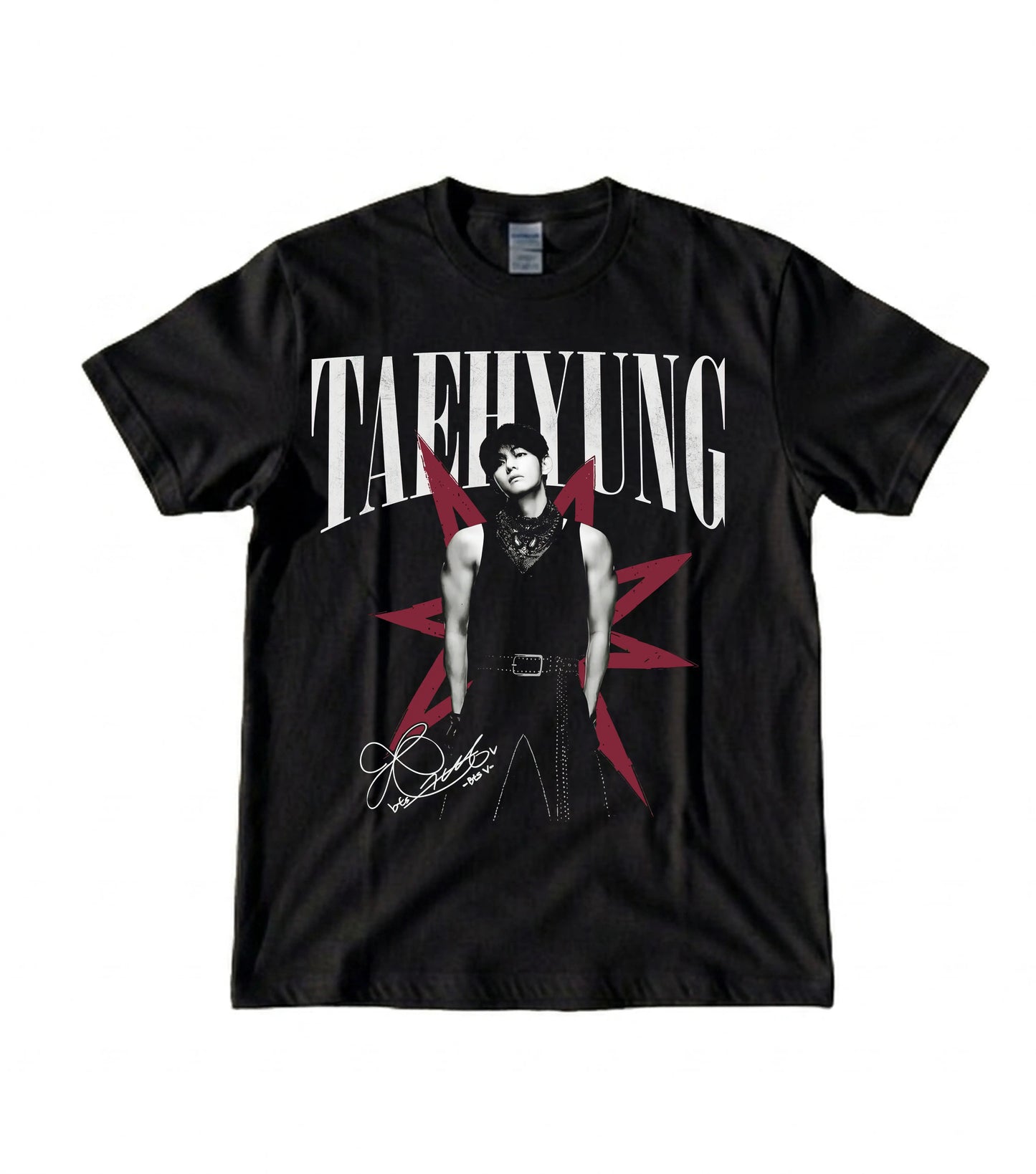 BurgerPrints Bangtan Members Signature Taehyung Apparel