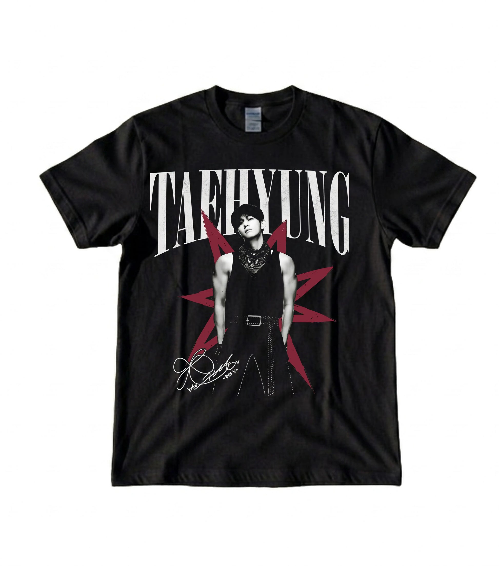 BurgerPrints Bangtan Members Signature Taehyung Apparel