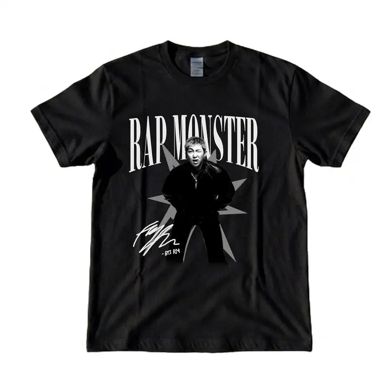 BurgerPrints Bangtan Members Signature Rap Monster Apparel