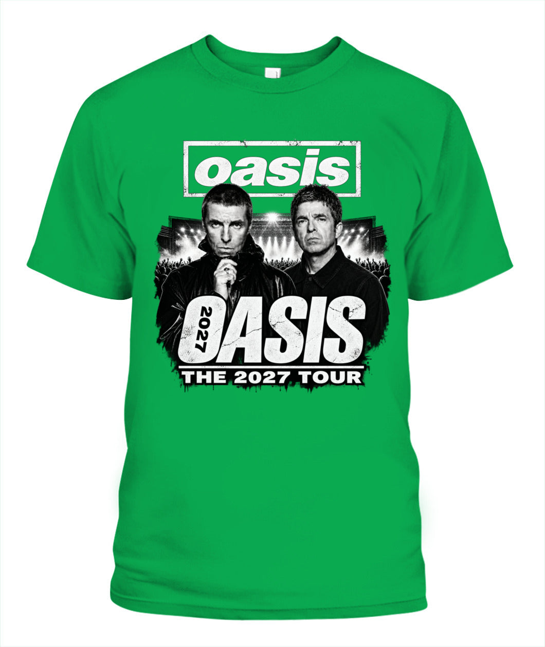Oasis Band 2027 Tour Shirt Unisex T-Shirt Irish Green