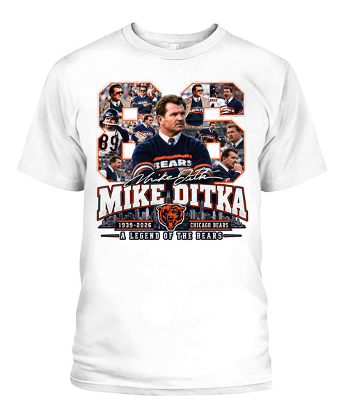 Bears Legend Mike Ditka Shirt Unisex T-Shirt White Apparel