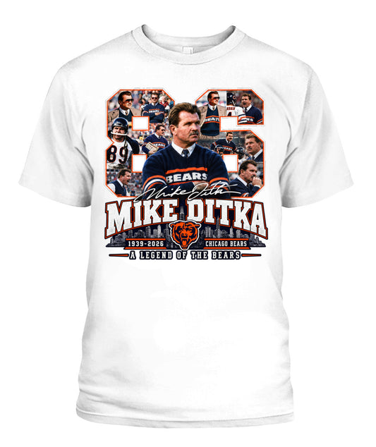 Bears Legend Mike Ditka Shirt Unisex T-Shirt White Apparel