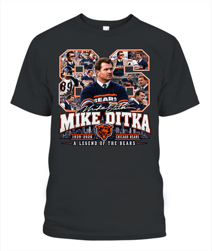 Bears Legend Mike Ditka Shirt Unisex T-Shirt Black Apparel