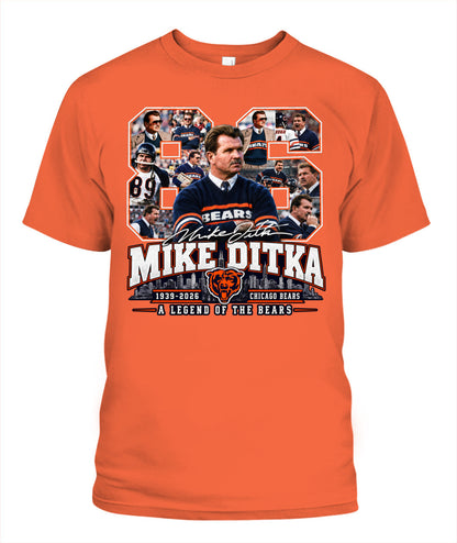 Bears Legend Mike Ditka Shirt Unisex T-Shirt Orange Apparel