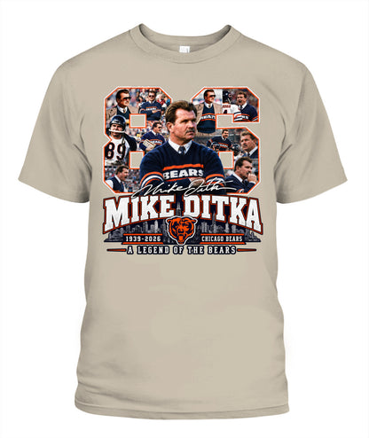 Bears Legend Mike Ditka Shirt Unisex T-Shirt Sand Apparel