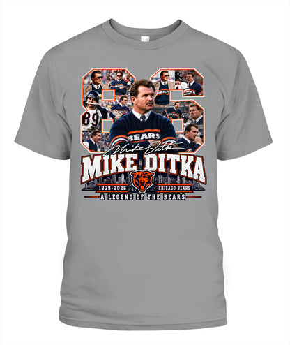 Bears Legend Mike Ditka Shirt Unisex T-Shirt Sport Grey Apparel