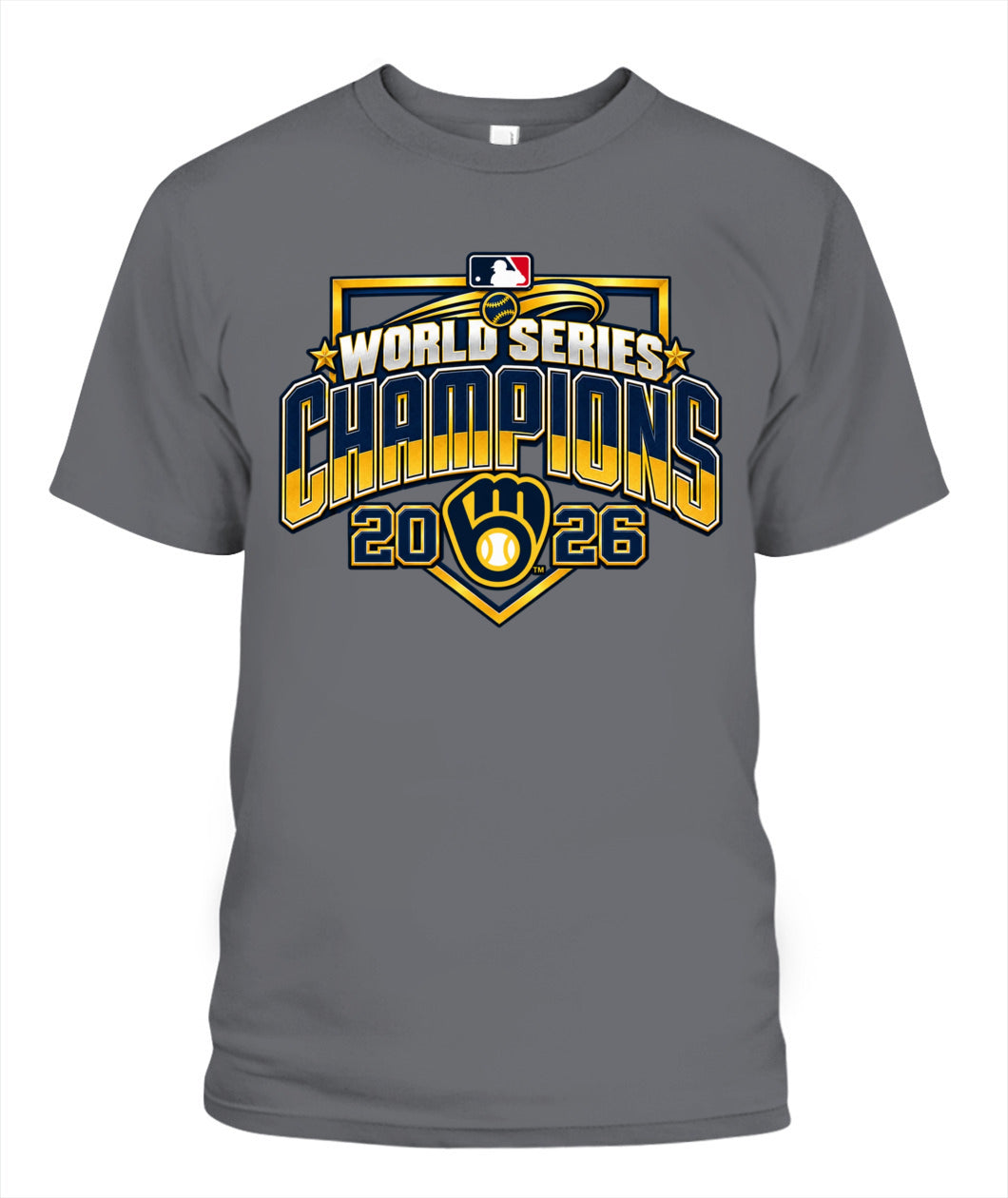 World Series Champions Brewers Shirt Unisex T-Shirt Charcoal