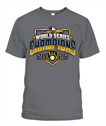 World Series Champions Brewers Shirt Unisex T-Shirt Charcoal
