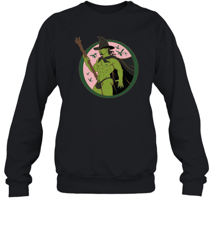 WarningPrint Gay Elphaba Wicked Sweatshirt Black Apparel
