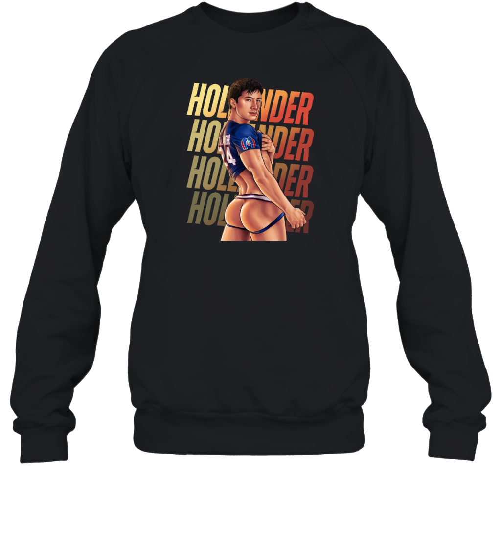 WarningPrint Gay Shane Hollander Tee Sweatshirt Black Apparel