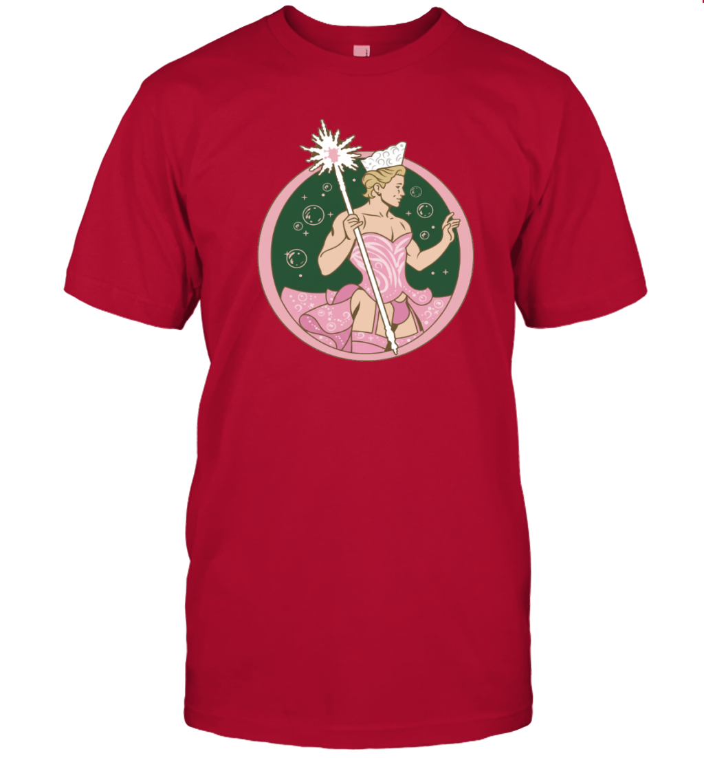 WarningPrint Gay Glinda Wicked T-Shirt Red Apparel