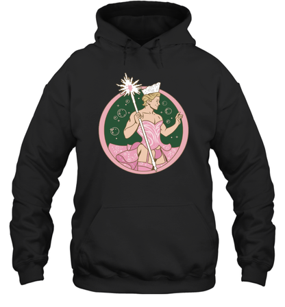 WarningPrint Gay Glinda Wicked Hoodie Black Apparel