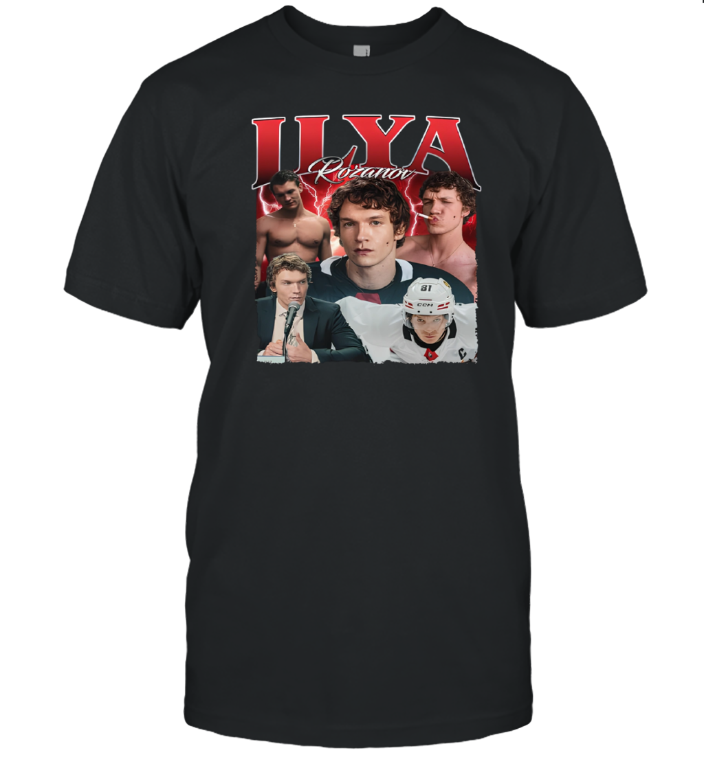 WarningPrint Ilya Rozanov T-Shirt Black Apparel