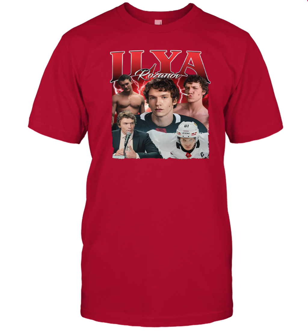 WarningPrint Ilya Rozanov T-Shirt Red Apparel