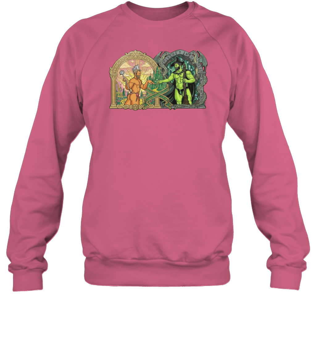 WarningPrint Witches Pride Sweatshirt Safety Pink Apparel