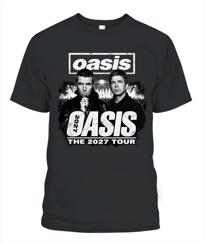Oasis Band 2027 Tour Shirt Unisex T-Shirt Black