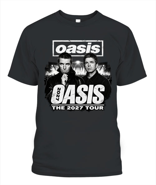 Oasis Band 2027 Tour Shirt Unisex T-Shirt Black