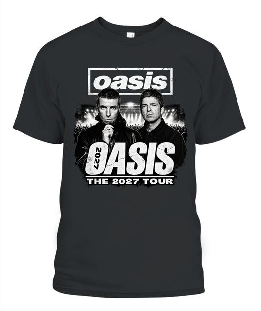 Oasis Band 2027 Tour Shirt Unisex T-Shirt Black