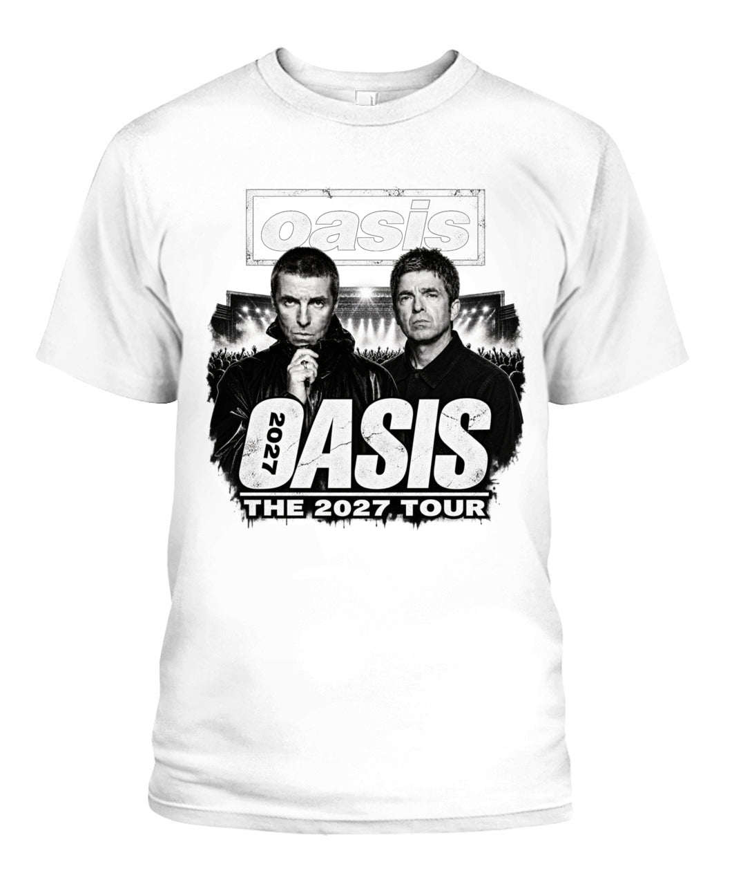 Oasis Band 2027 Tour Shirt Unisex T-Shirt White