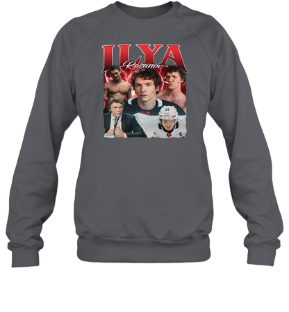 WarningPrint Ilya Rozanov Sweatshirt Charcoal Apparel