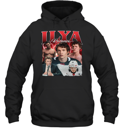 WarningPrint Ilya Rozanov Hoodie Black Apparel
