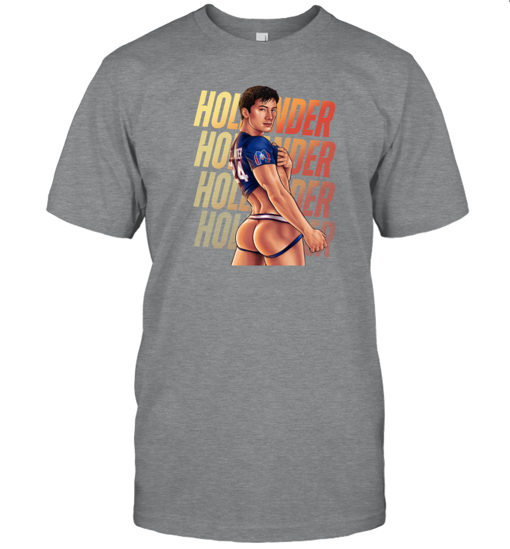 WarningPrint Gay Shane Hollander Tee T-Shirt Sport Grey Apparel