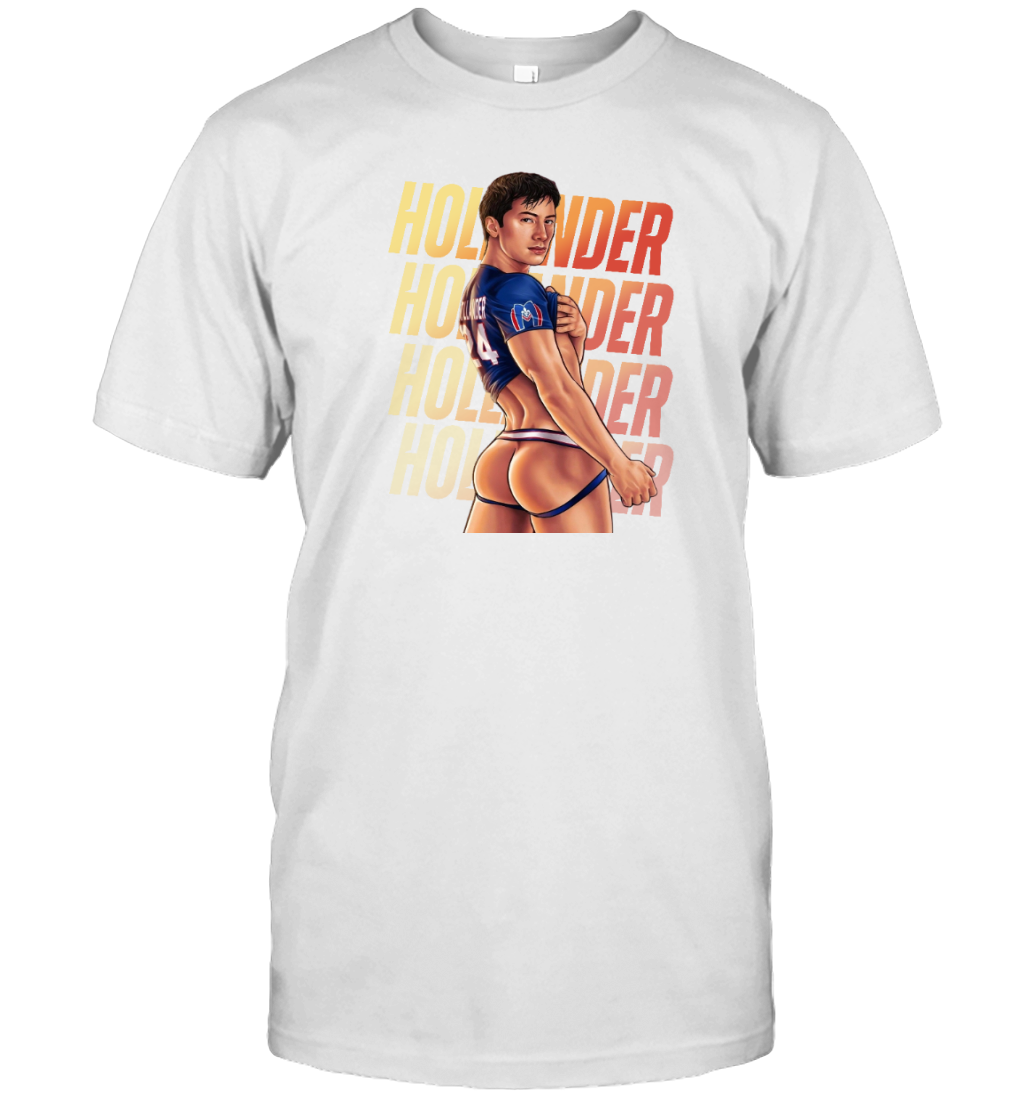 WarningPrint Gay Shane Hollander Tee T-Shirt White Apparel