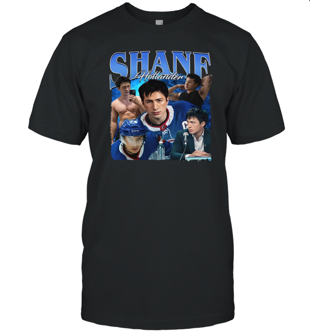WarningPrint Shane Hollander T-Shirt Black Apparel