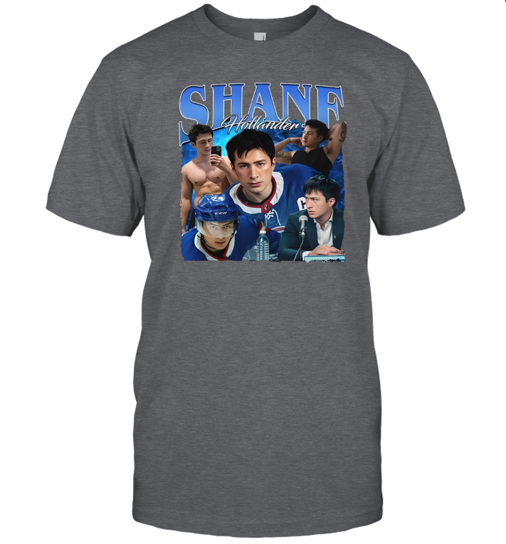 WarningPrint Shane Hollander T-Shirt Charcoal Apparel