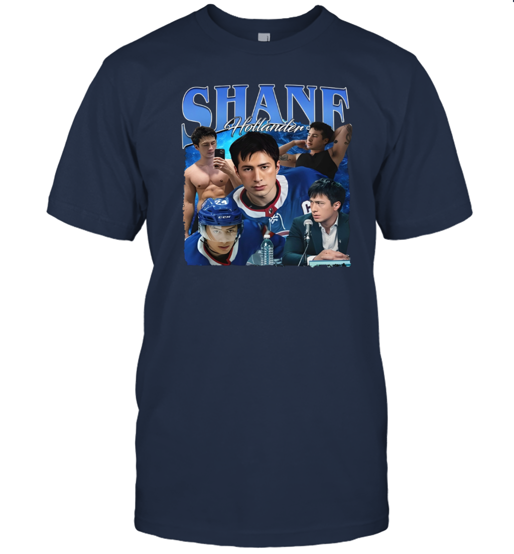 WarningPrint Shane Hollander T-Shirt Navy Apparel