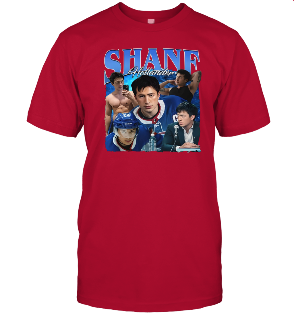 WarningPrint Shane Hollander T-Shirt Red Apparel