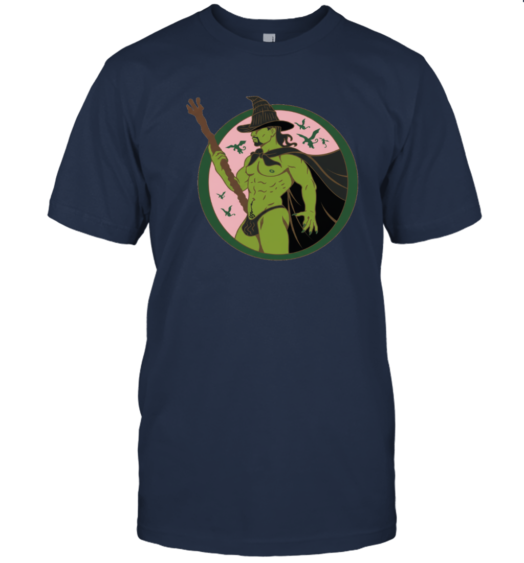 WarningPrint Gay Elphaba Wicked T-Shirt Navy Apparel