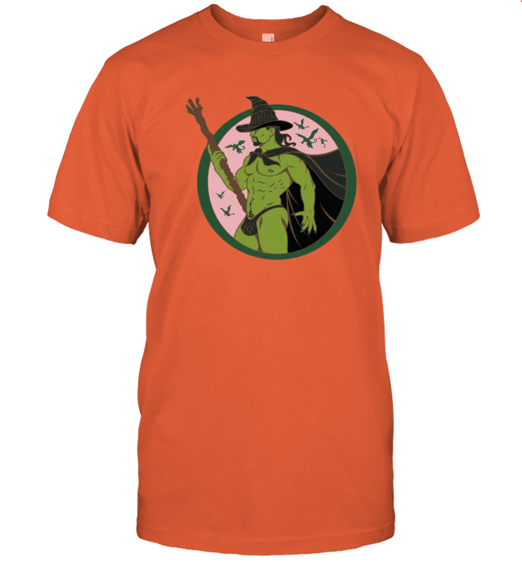 WarningPrint Gay Elphaba Wicked T-Shirt Orange Apparel