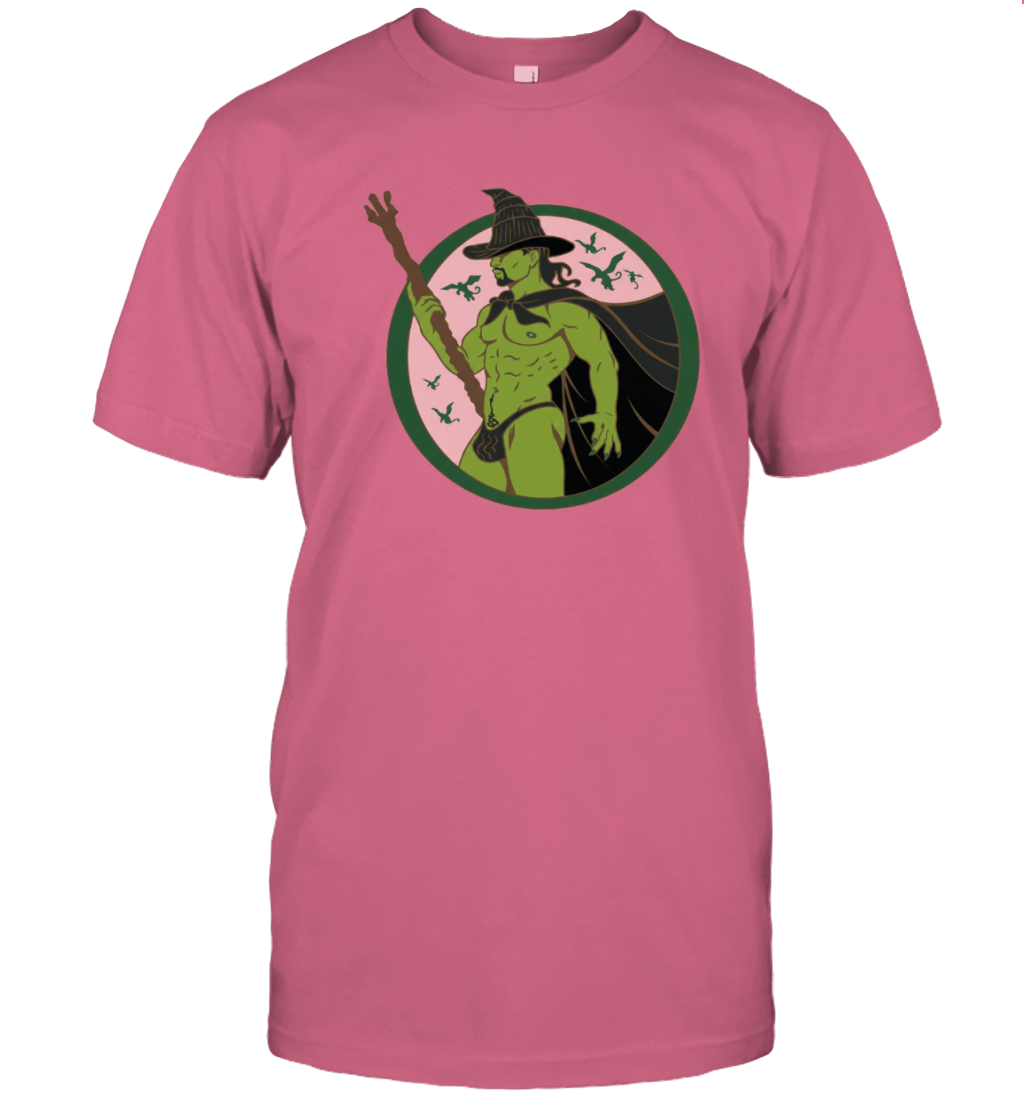 WarningPrint Gay Elphaba Wicked T-Shirt Safety Pink Apparel